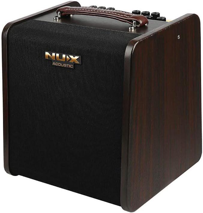 NUX - 80W Battery Powered 1 x 6.5" Acoustic Guitar Amplifier With Looper & Bluetooth and