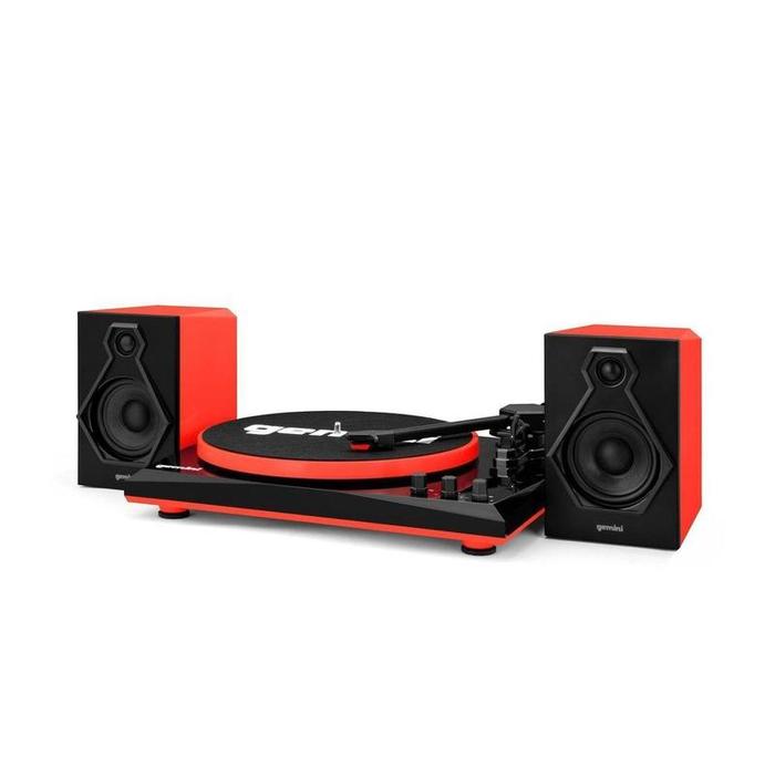 Gemini - Stereo Turntable System, Black / Red
