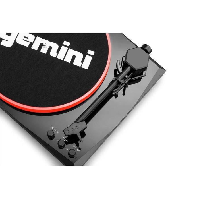 Gemini - Stereo Turntable System, Black / Red