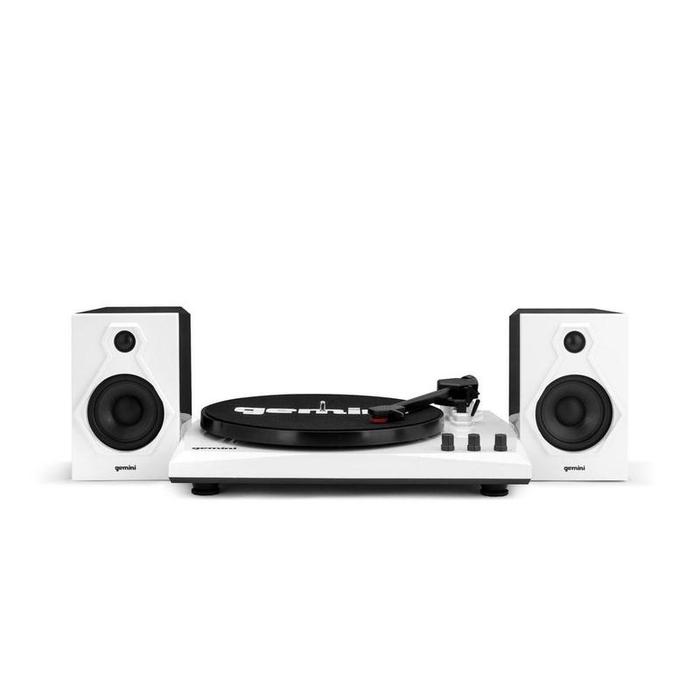 Gemini - Stereo Turntable System, Black / White