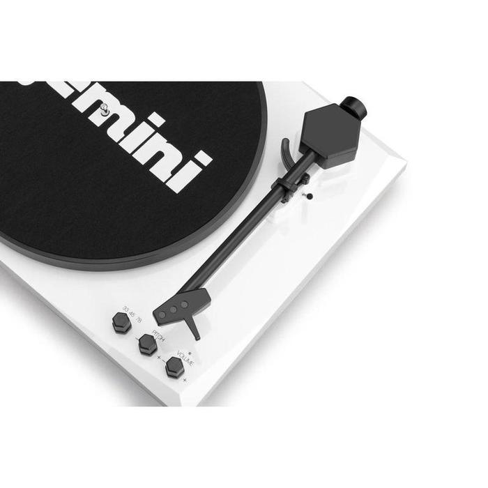 Gemini - Stereo Turntable System, Black / White