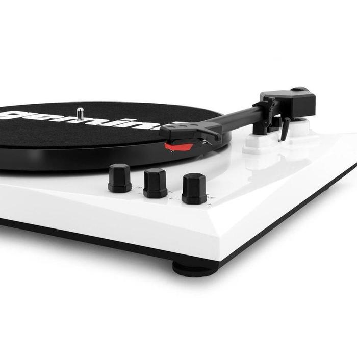 Gemini - Stereo Turntable System, Black / White