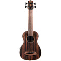 KALA - Striped Ebony Fretless Acoustic-Electric U-Bass with Padded Bag