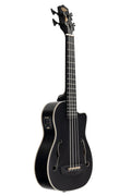 KALA - Black Journeyman Acoustic-Electric U-Bass With F-Holes Ukelele Bass Guitar