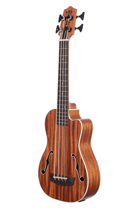 KALA - Journeyman Acoustic-Electric U-Bass With F-Holes Ukelele Bass Guitar