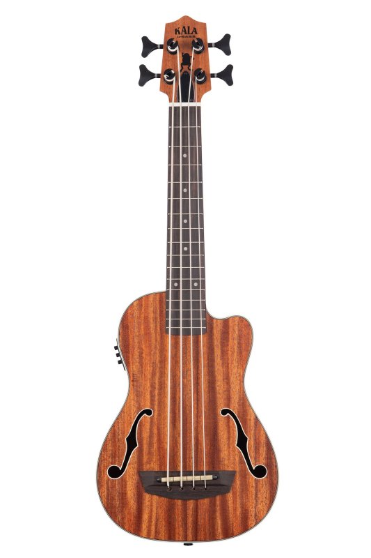 KALA - Journeyman Acoustic-Electric U-Bass With F-Holes Ukelele Bass Guitar