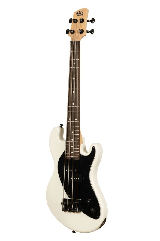 KALA - Solid Body 4-String Fretted U-BASS With Gig Bag, Sweet Cream