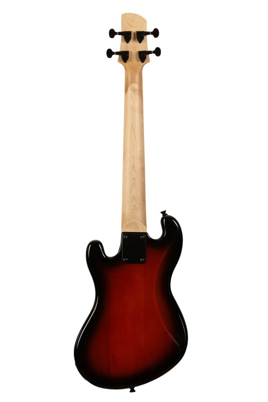 KALA - Solid Body 4-String Fretted U-BASS With Gig Bag, Tobacco Burst
