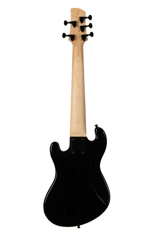 KALA - Solid Body 5-String Jet Black Fretless U-BASS
