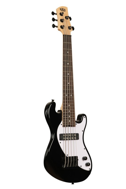 KALA - Solid Body 5-String Jet Black Fretted U-BASS
