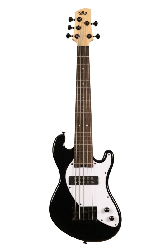 KALA - Solid Body 5-String Jet Black Fretted U-BASS
