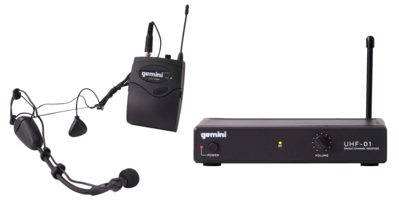 Gemini - Single-channel UHF Wireless Microphone System With Headset And Lavalier Microphones, F1: 517.6