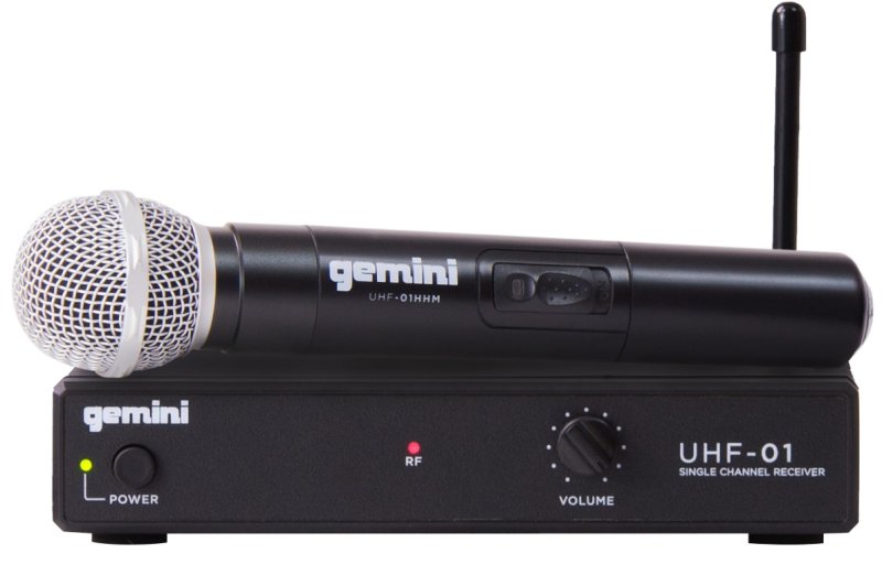 Gemini - Single-channel UHF Wireless Microphone System With Handheld Microphone, F1: 517.6