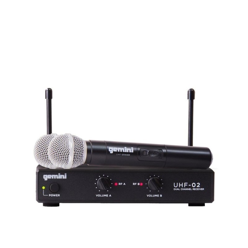 Gemini - Dual Channel Wireless handheld Microphone System, S12 517.6+521.5