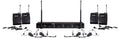 Gemini - 4-channel Wireless Headset / Lavalier Microphone System