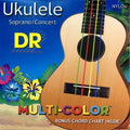 DR Handmade Strings - Soprano / Concert Multi-Color Nylon Strings (24-26)