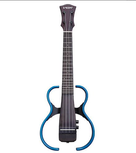 Vox - Frame Ukulele With Piezo Pickup & Effects, Flame Maple Blue