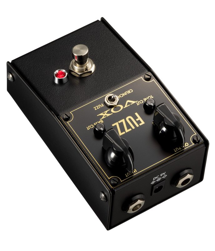 Vox - Fuzz Guitar Effects Pedal with Volume, Fuzz, Tone Cut, Bass Cut, and Crunch/Fuzz Controls