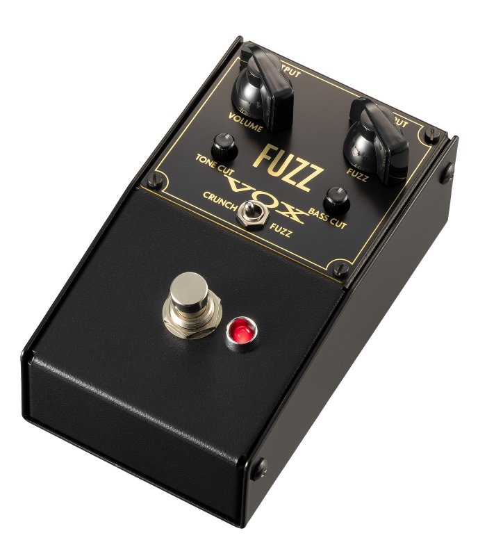 Vox - Fuzz Guitar Effects Pedal with Volume, Fuzz, Tone Cut, Bass Cut, and Crunch/Fuzz Controls