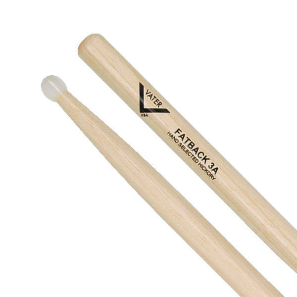 Vater Percussion - American Hickory Drumsticks - 3A - Nylon Tip