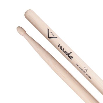 Vater Percussion - Nude Series Hickory Drumsticks - 5A - Wood Tip