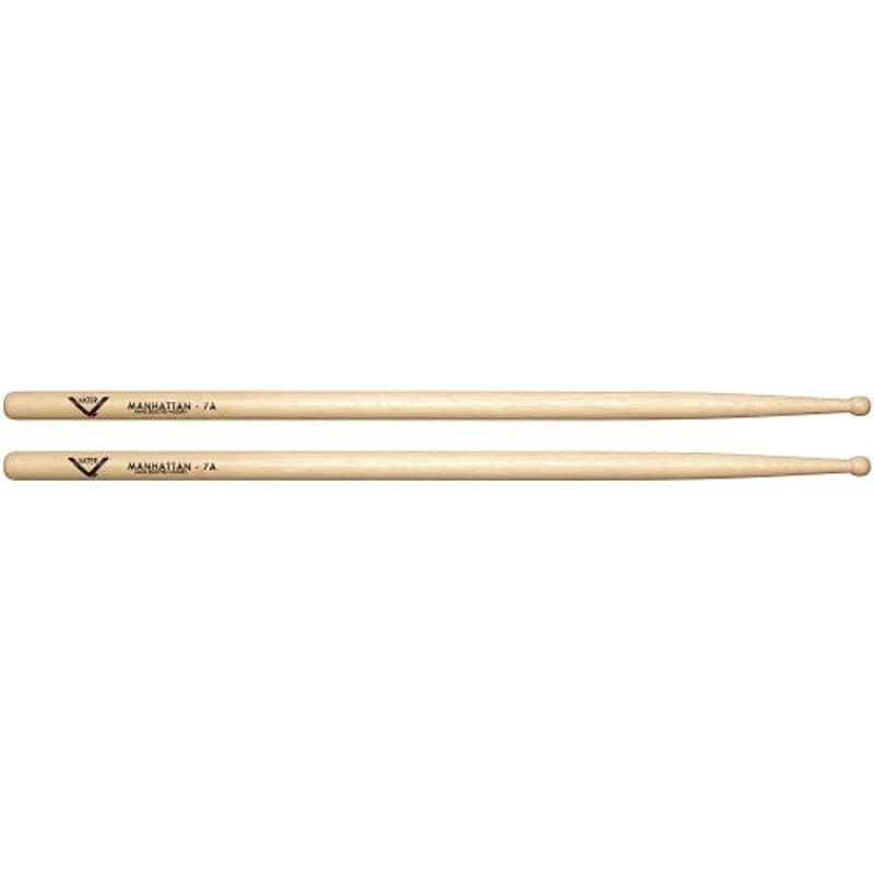 Vater Percussion - Nude Series Manhattan 7A Drumsticks, Nylon Tip