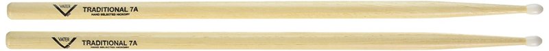 Vater Percussion - Traditional Hickory 7A Nylon Tip Drumsticks