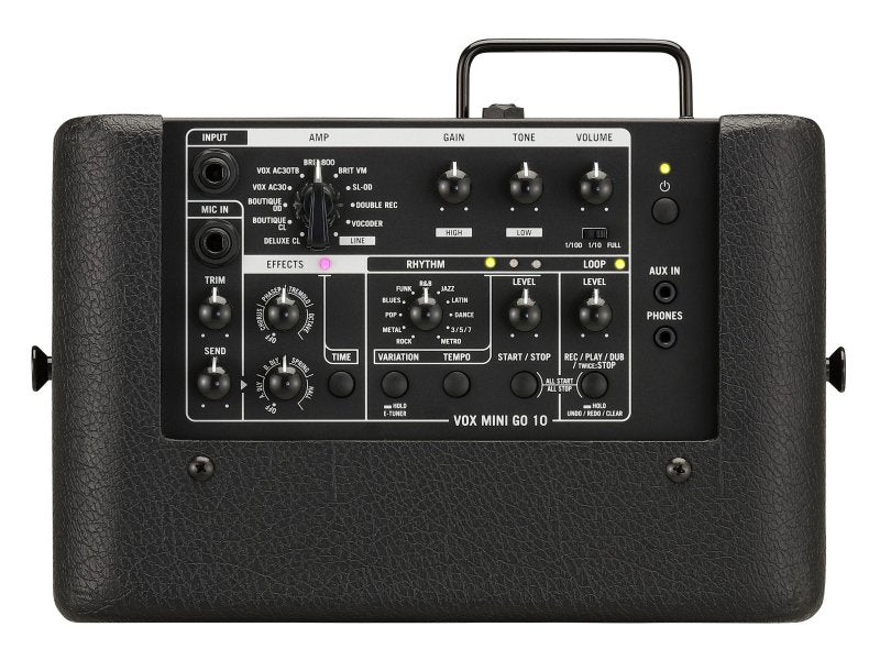 Vox - 10W Mini-Go Portable Modeling Guitar Amplifier, Black