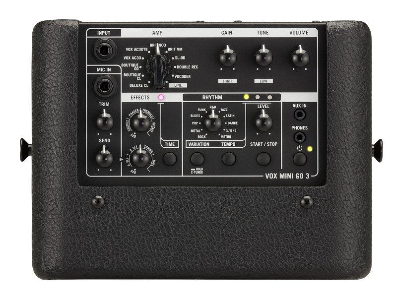 Vox - 3W Mini-Go Portable Modeling Guitar Amplifier, Black