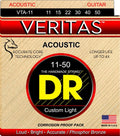 DR Handmade Strings - Veritas Acoustic Guitar Strings, Custom Light (11-50)