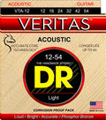 DR Handmade Strings - Veritas Acoustic Guitar Strings, Light (12-54)
