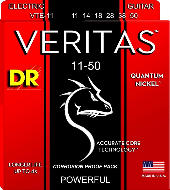 DR Handmade Strings - Veritas Electric Guitar String, Heavy (11-50)
