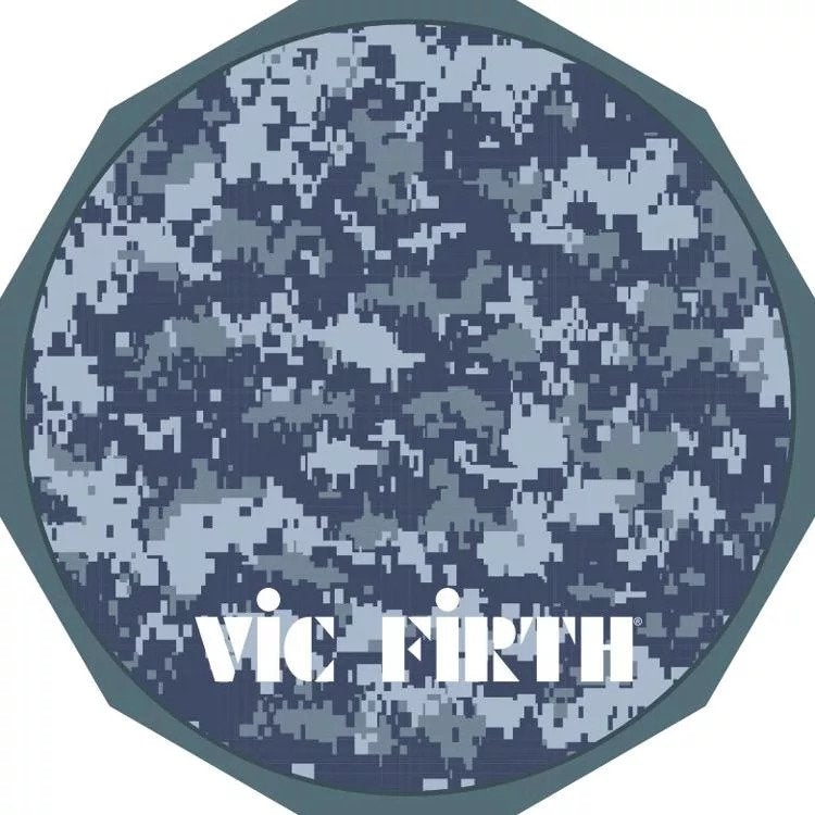 Vic Firth - 6-inch Practice Pad With Silicone Surface And 8mm Mounting Insert, Digital Camo