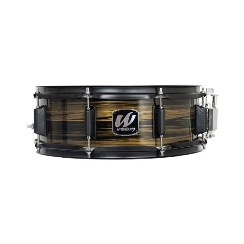 Westbury - 400 Series 5-Piece Studio Drumset With 20" Bass Drum & Throne, Black Woodgrain