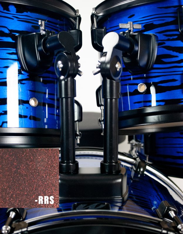 Westbury - 400 Series 5-Piece Studio Drumset With 20" Bass Drum & Throne, Ruby Red Sparkle