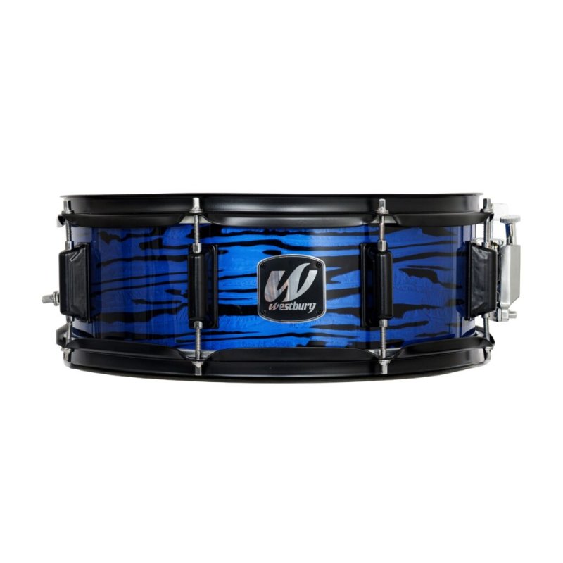 Westbury - 400 Series 5-Piece Stage Drumset With 22" Bass Drum & Throne, Blue Oyster