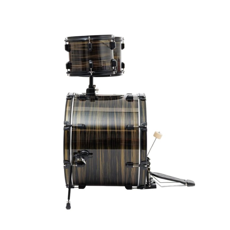Westbury - 400 Series 5-Piece Stage Drumset With 22" Bass Drum & Throne, Black Woodgrain
