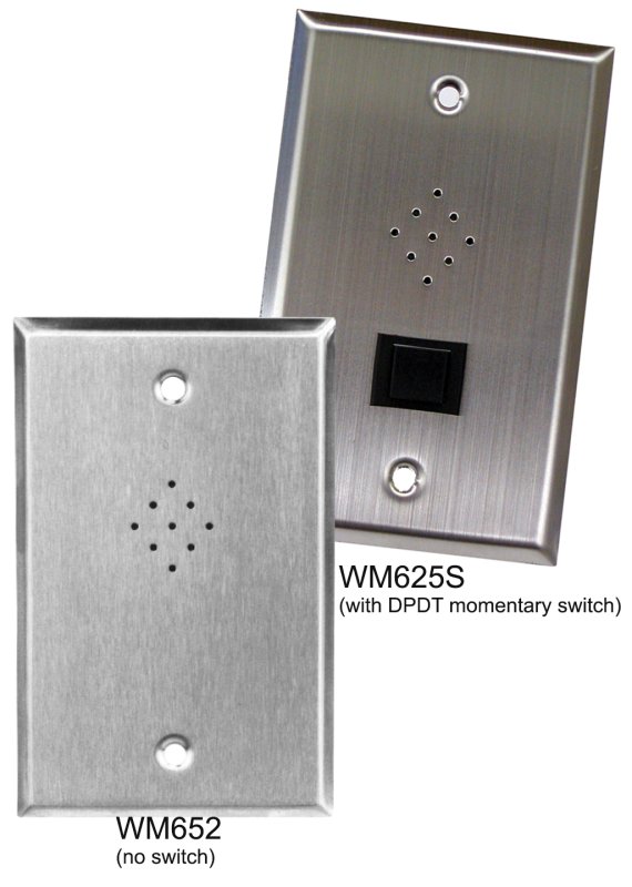 CAD - Wall Mounted Omnidirectional Dynamic Microphone With Push To Talk Switch