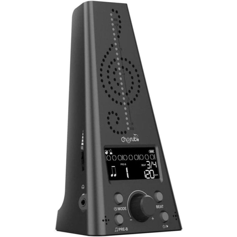 Cherub - Rechargeable Metro-Tuner Electronic Metronome, Black