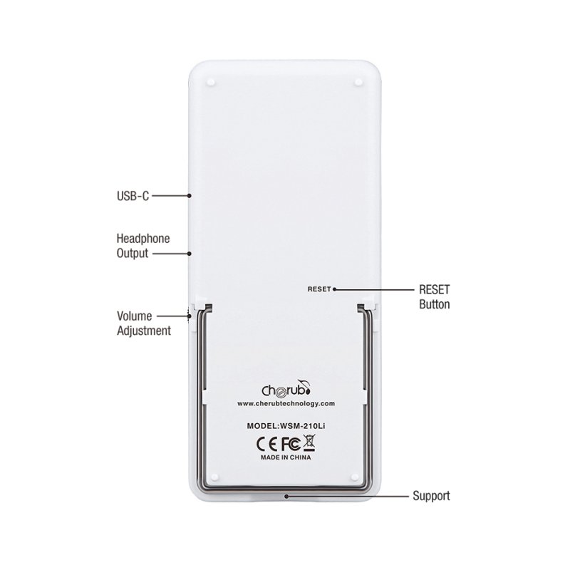 Cherub - USB-C Rechargeable Metronome, White