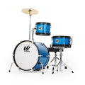 Westbury - 3-Piece Junior Drum Set Complete With Throne, Blue Sparkle Finish