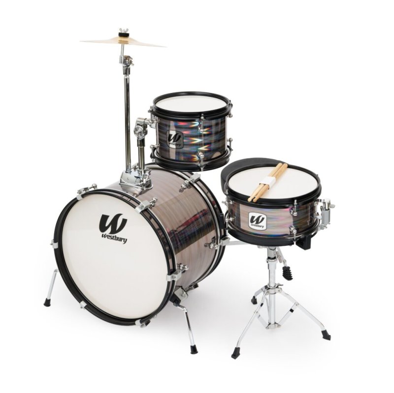 Westbury - 3-Piece Junior Drum Set Complete With Throne, Prismatic Finish