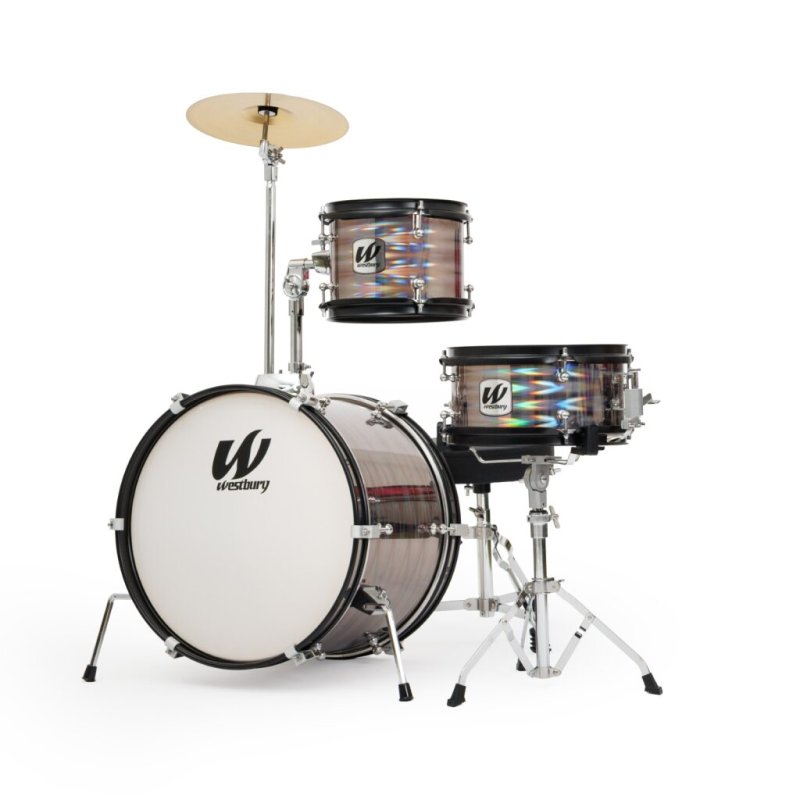 Westbury - 3-Piece Junior Drum Set Complete With Throne, Prismatic Finish