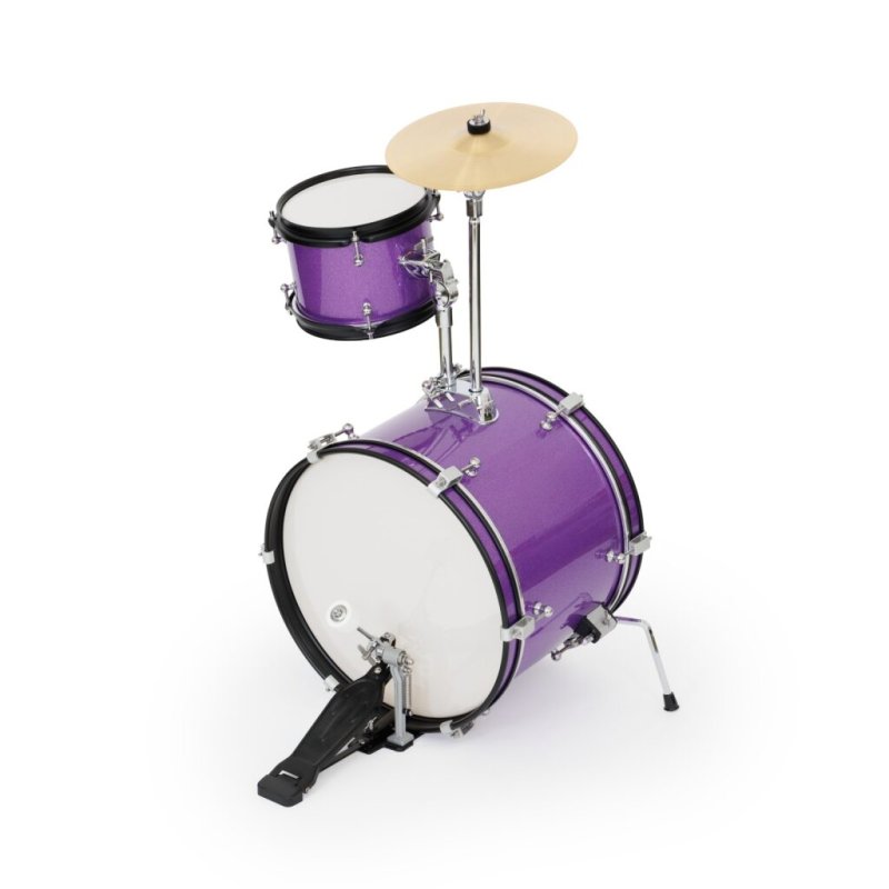 Westbury - 3-Piece Junior Drum Set Complete With Throne, Purple Sparkle Finish