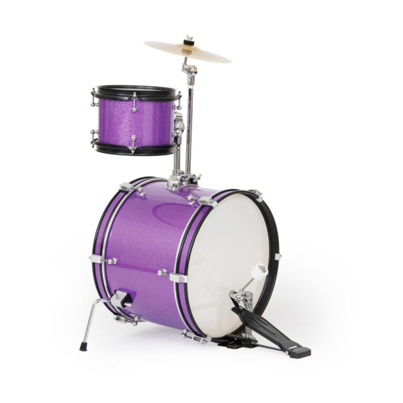 Westbury - 3-Piece Junior Drum Set Complete With Throne, Purple Sparkle Finish