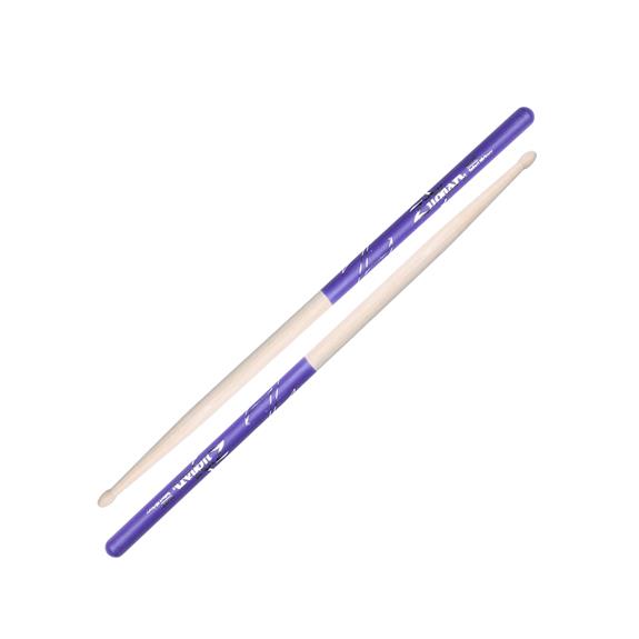 Zildjian - 5A Wood Tip Hickory Drumsticks with Purple DIP