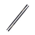 Zildjian - 5A Nylon Tip Hickory Drumsticks, Black