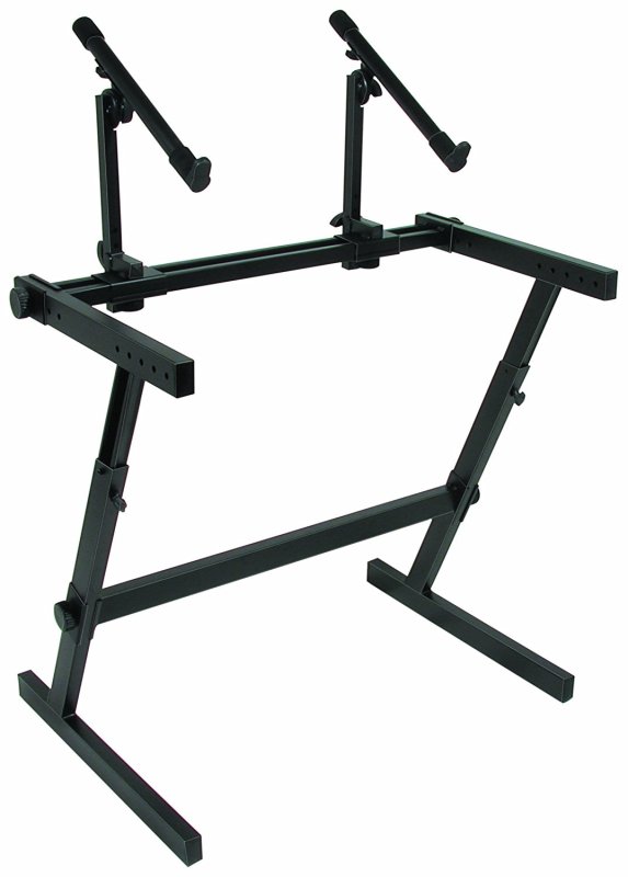 Quik Lok - Double Tier Height Adjustable Keyboard Stand