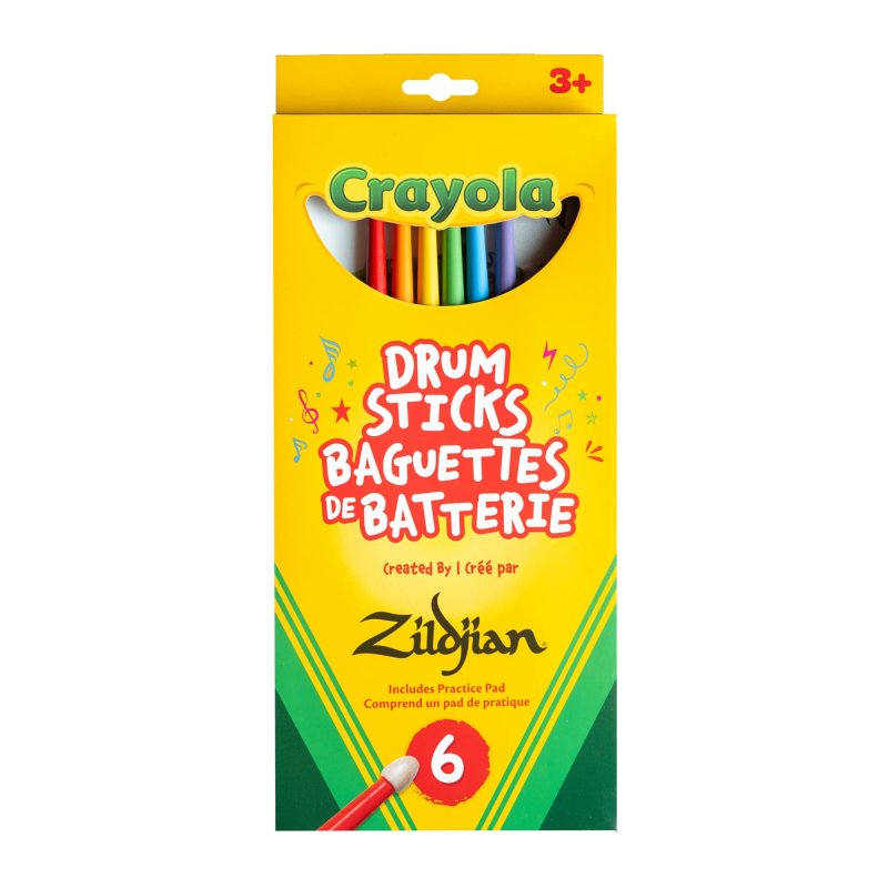 Zildjian x Crayola Kids Drumsticks & Pad