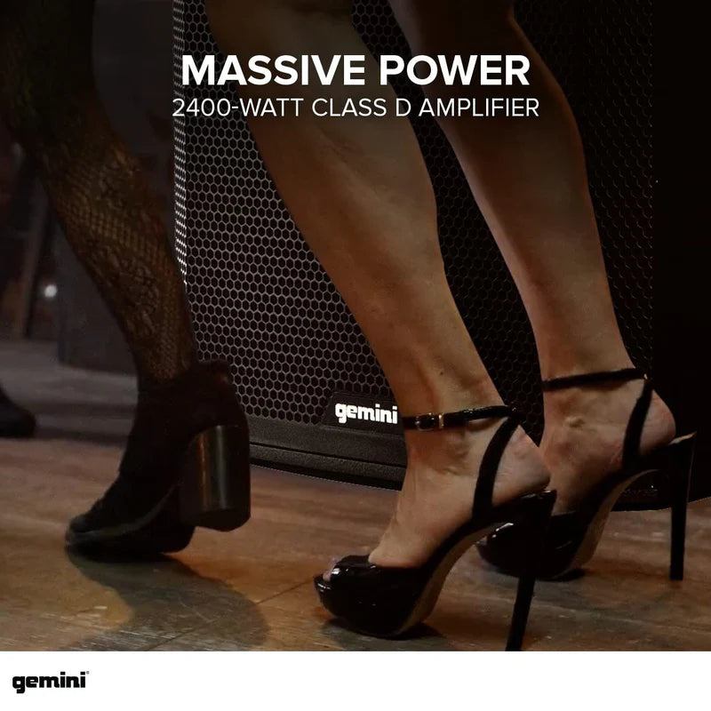 Gemini - Ultra-High-Power 2400W Peak Bluetooth Subwoofer